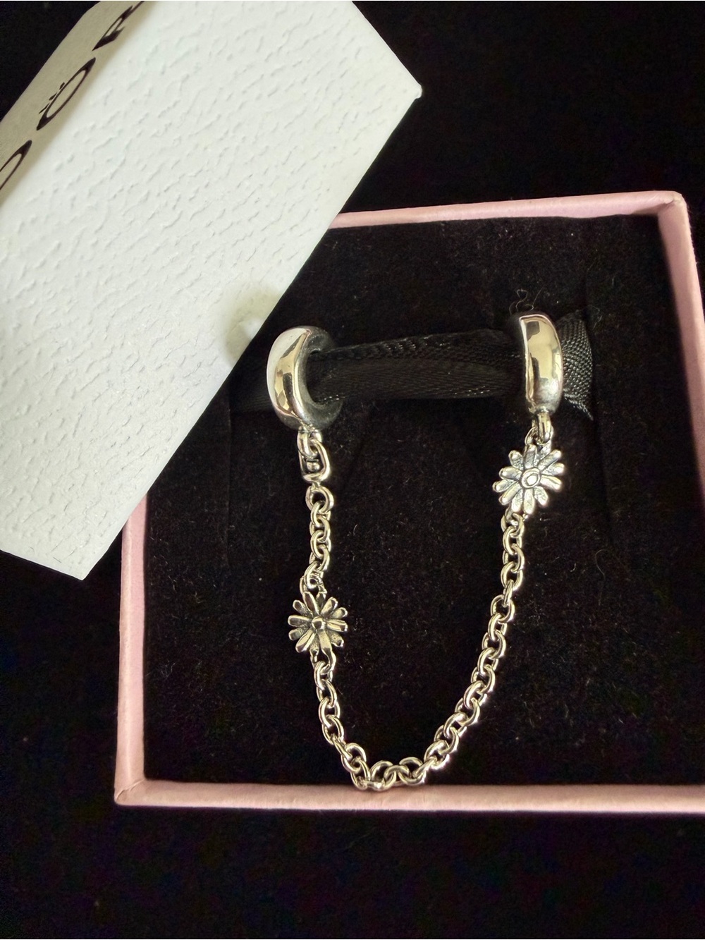 Daisy Flower Safety Chain Charm
